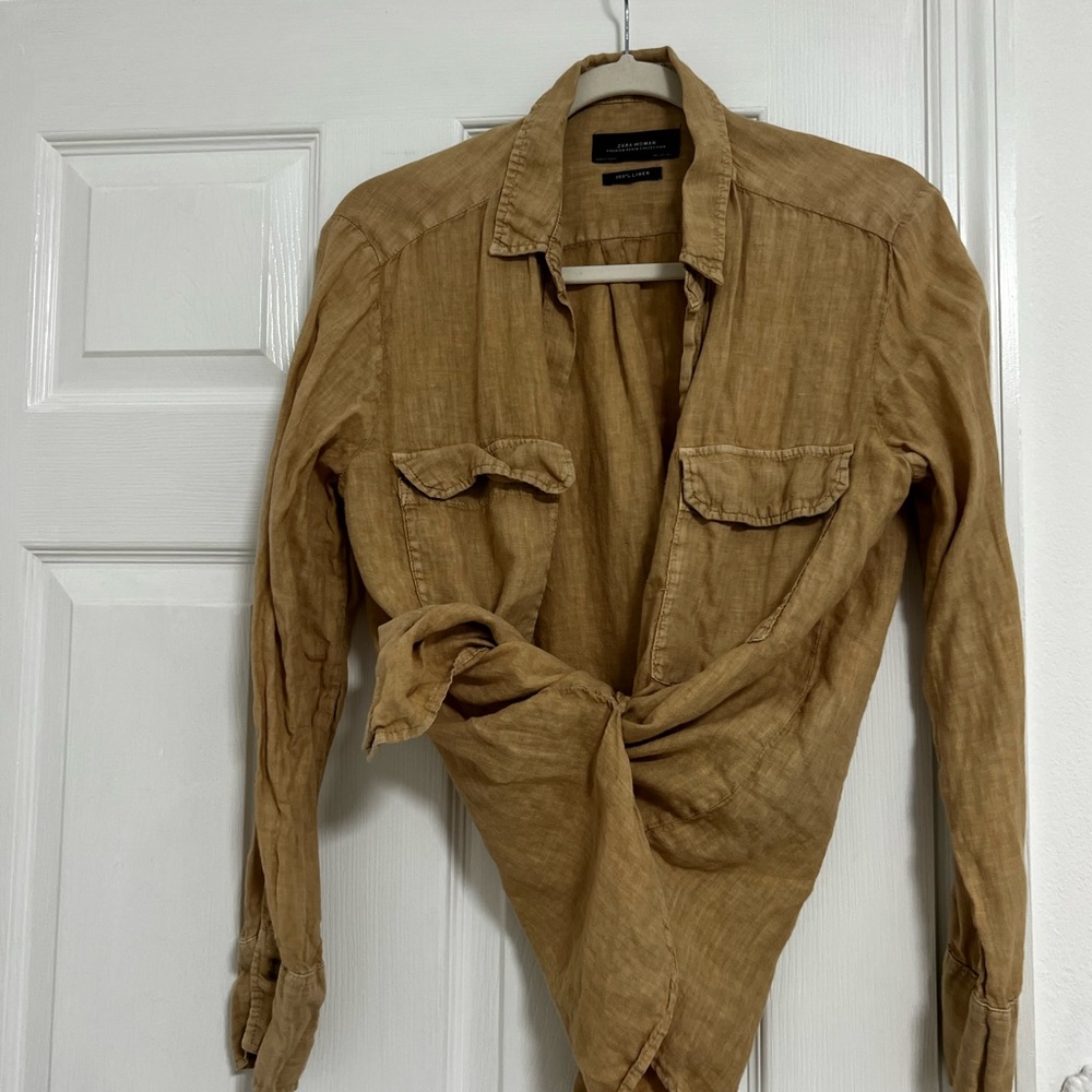 Zara linen shirt